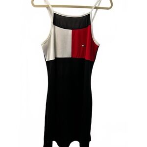 Iconic Tommy Hilfiger Tennis Dress Athleisure Spaghetti Strap Sze L/XL Vintage